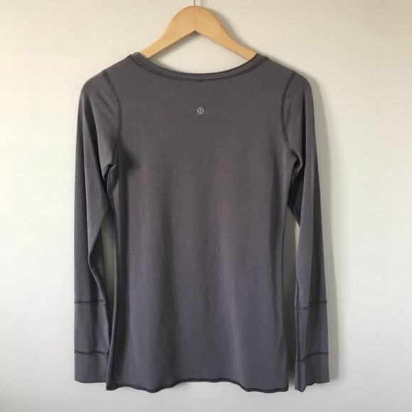 Lululemon Grey Long Sleeve - Picture 2 of 3